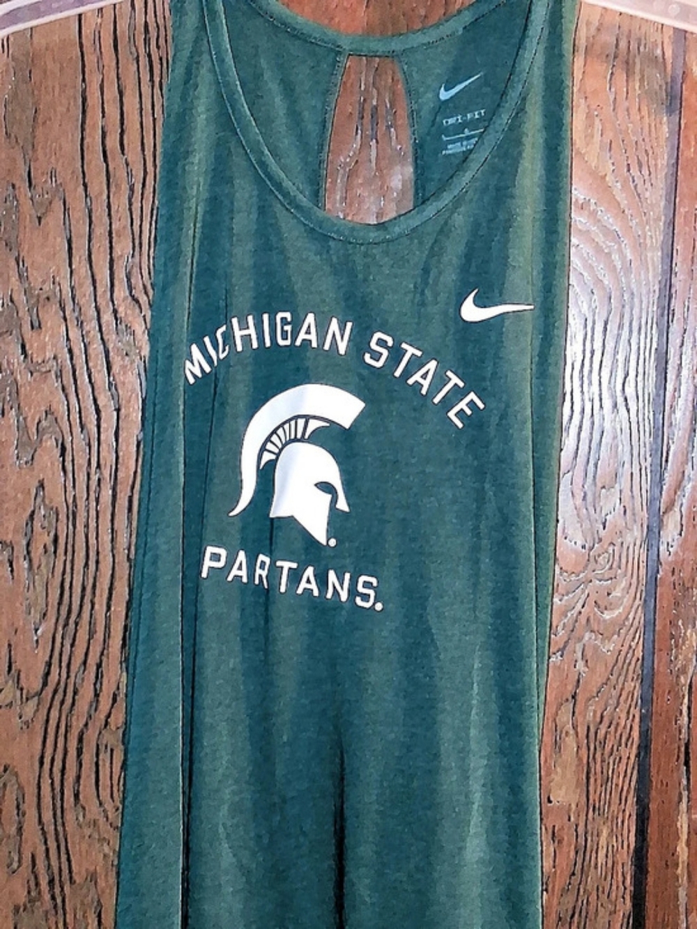 Nike Michigan State Spartans Nike Dri-FIT Tank Top Women's Tank Top Green Size